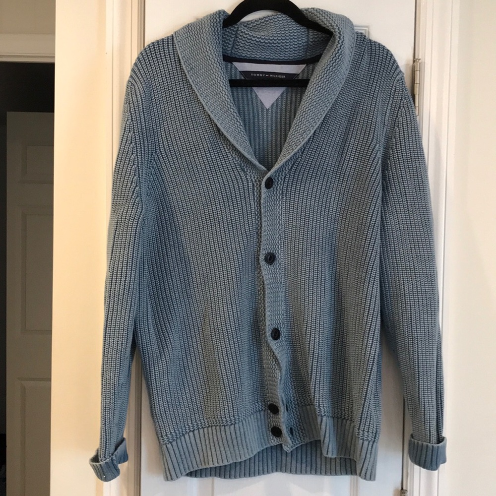 Tommy Hilfiger Light blue cardigan sweater